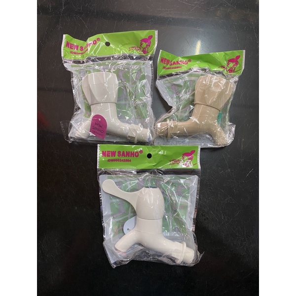 Kran Plastik PVC New Sanho / Keran Air Puter / Plastik Tap