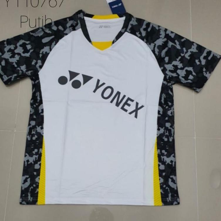 Recomended.. Y110767 PUTIH KAOS BADMINTON YONEX IMPORT GO BAJU BULU TANGKIS JERSEY OLAHRAGA