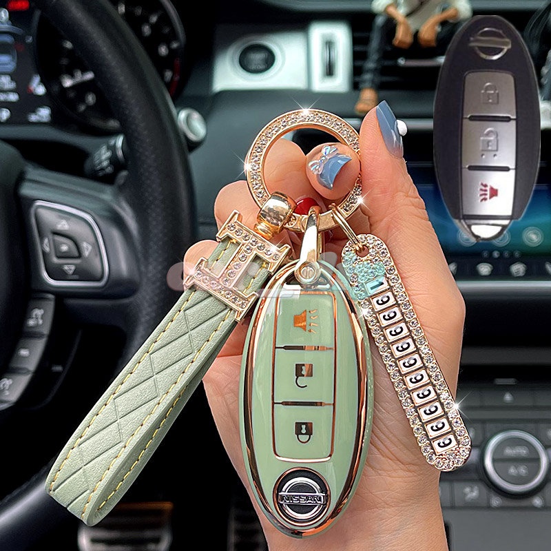 Casing Kunci Remote Mobil Bahan TPU Untuk Nissan Qashqai Juke J10 J11 X-Trail T32 T31