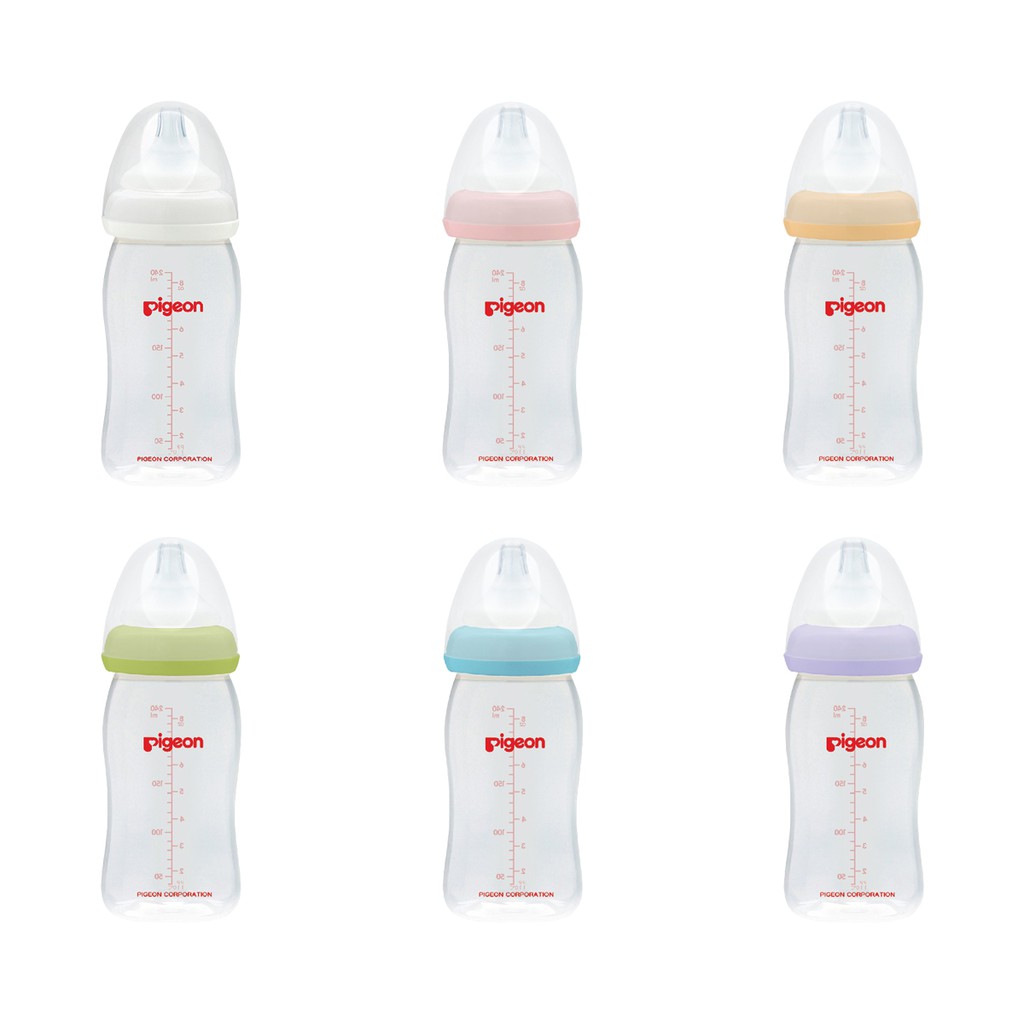 Pigeon Botol Susu SofTouch Peristaltic Plus PP Wide Neck Bottle 3+ Bulan 240ml