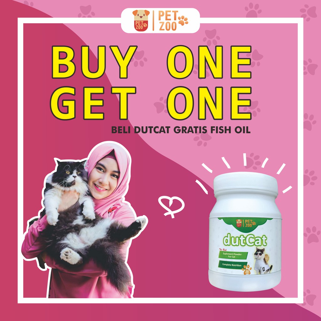 DUTCAT Vitamin Penambah Nafsu Makan Kucing Vitamin Kucing Rontok Nutri Plus Gel Obat Penggemuk Kucing dan Penumbuh Bulu Kucing