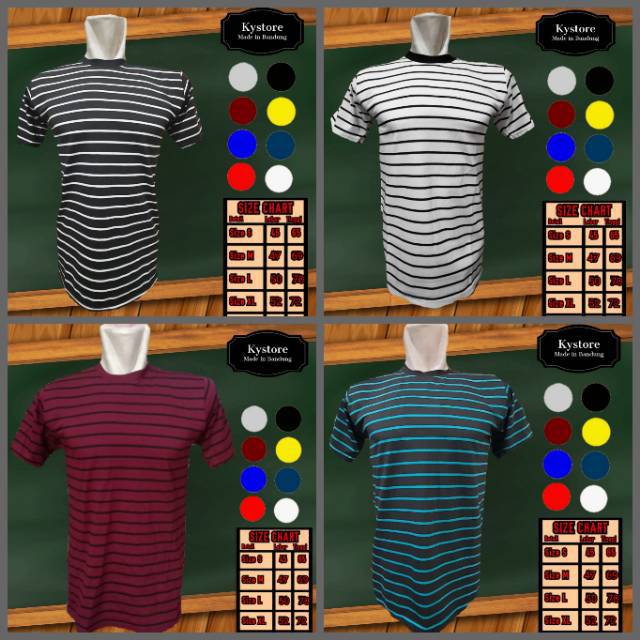 Kaos polos salur surfing size M,L,XL