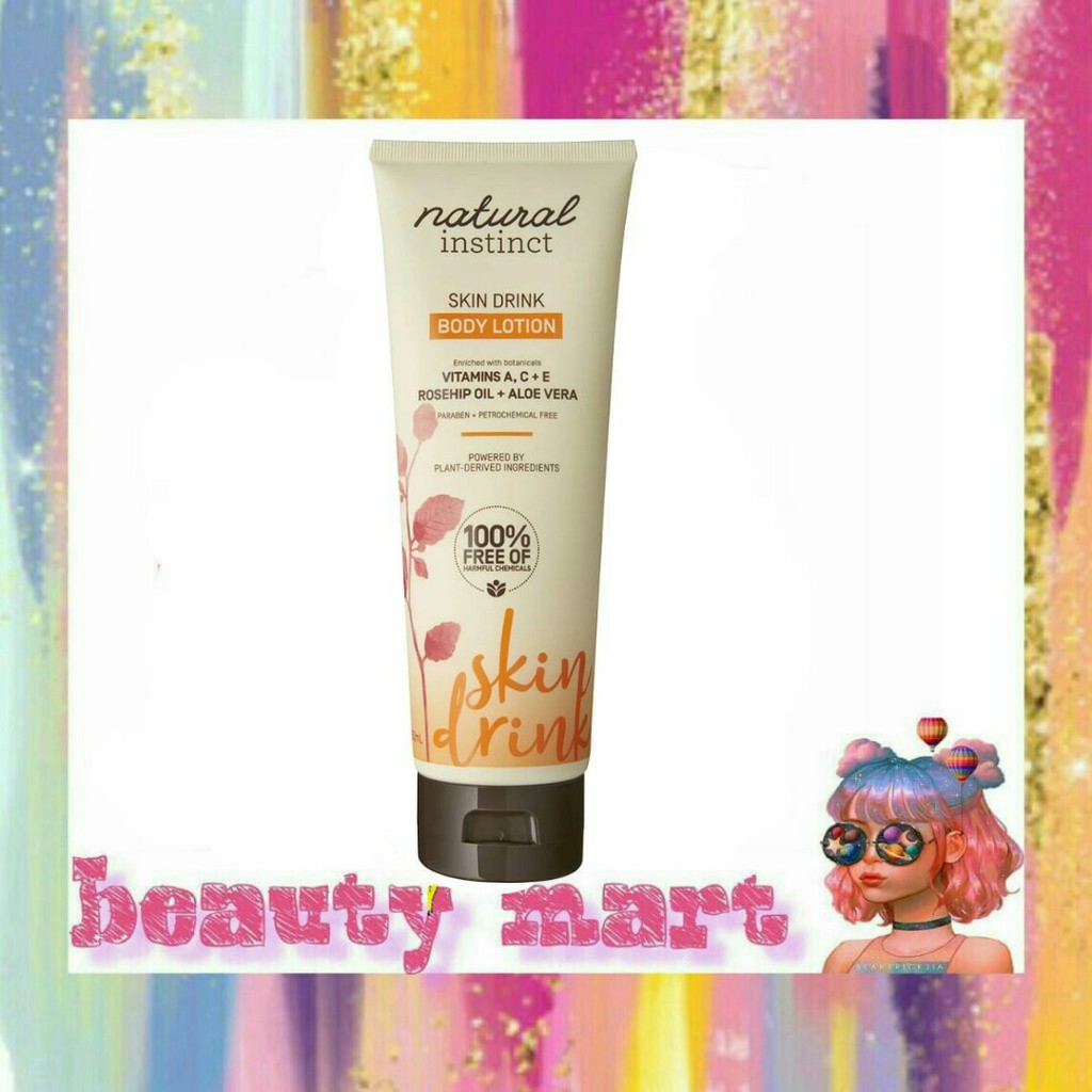 natural instinct skin drink body lotion