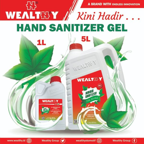 Wealthy Hand sanitizer GEL 5 liter