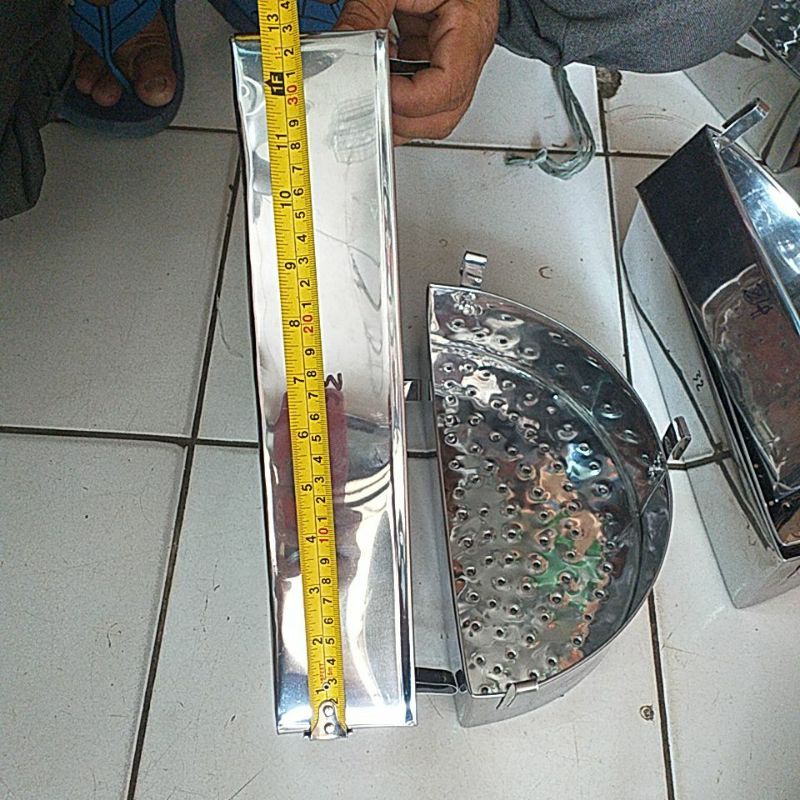 saringan baso 35-45 - saringan bakso stainless - sekatan bakso - sekatan panci - sekatan tong bakso 