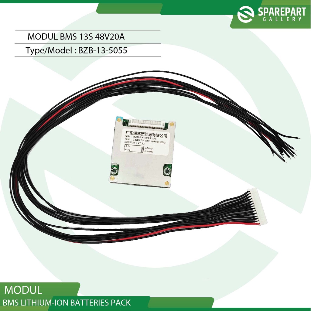 BMS Modul 13S 48V20A BMS for Ebike Lithium ion batteries pack