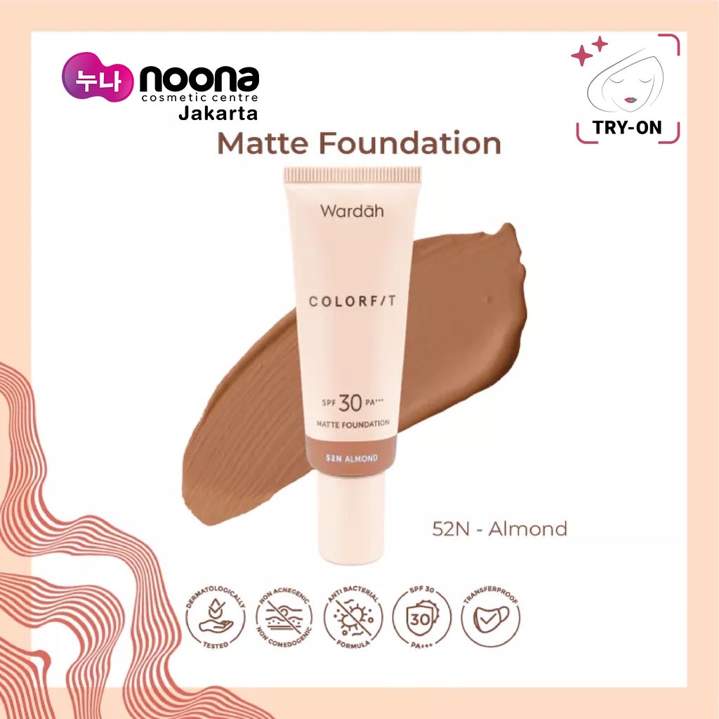 WARDAH COLORFIT MATTE FOUNDATION 25ML -NJ