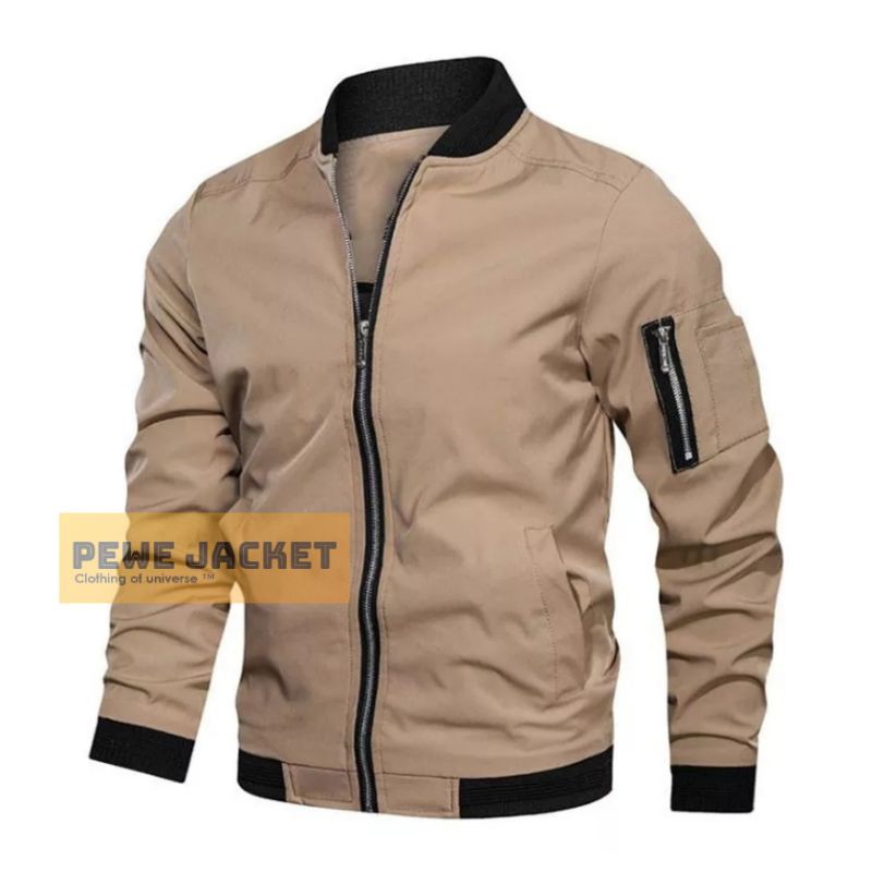 JAKET PRIA BAHAN POLYESTER IMPORT TASLAN JN PREMIUM