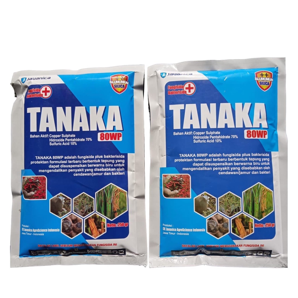 Fungsida Tanaka 80WP 250 Gram (Obat Layu Fusarium &amp; Bakteri)