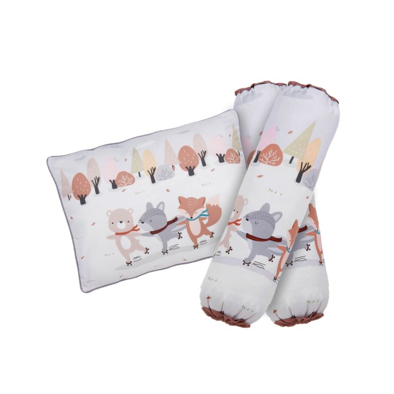 Vee &amp; Mee Bantal Guling Bayi Rhino Series, Squirrel Series,  Astronaut Bear Series, Raccoon and Friends Series