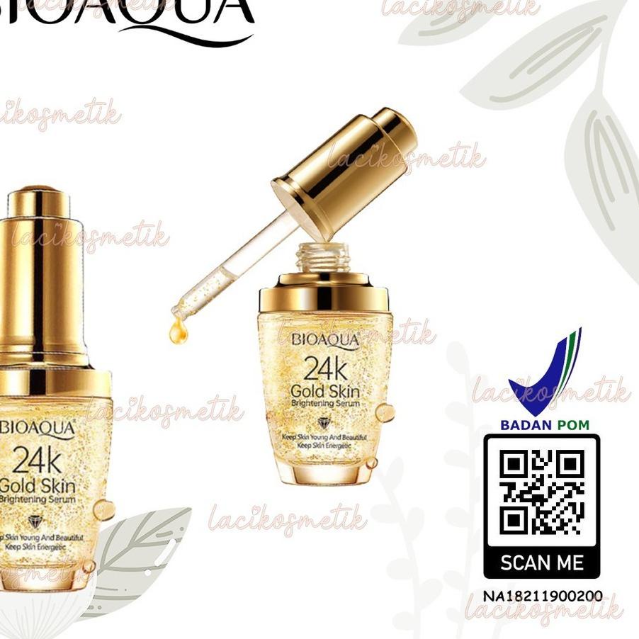 ❋ ✨LACIKOSME✨ BIOAQUA SERUM WAJAH 24K GOLD ESSENCE CREAM - SERUM GOLD BIOAQUA ORIGINAL ⅍