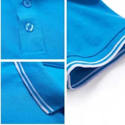 Kaospolos - Kaos Kerah Polo Shirt Pria Kerah Stripe / Kaos Pria Polos Seragam Lengan Pendek
