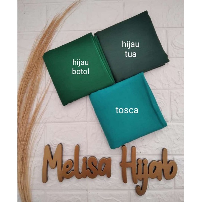 Hijab Segi Empat Basic Voal Umama Biru Wardah/Tosca/Hijau Botol/Hijau Tua