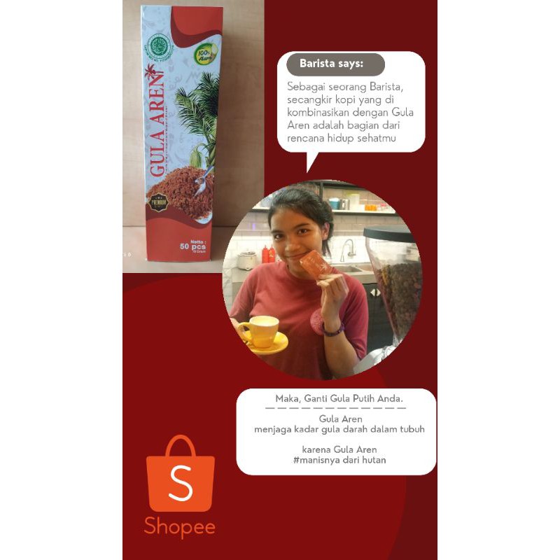 

Gula Aren - Gula Nira - Gula Enau (sachet 8 gr)