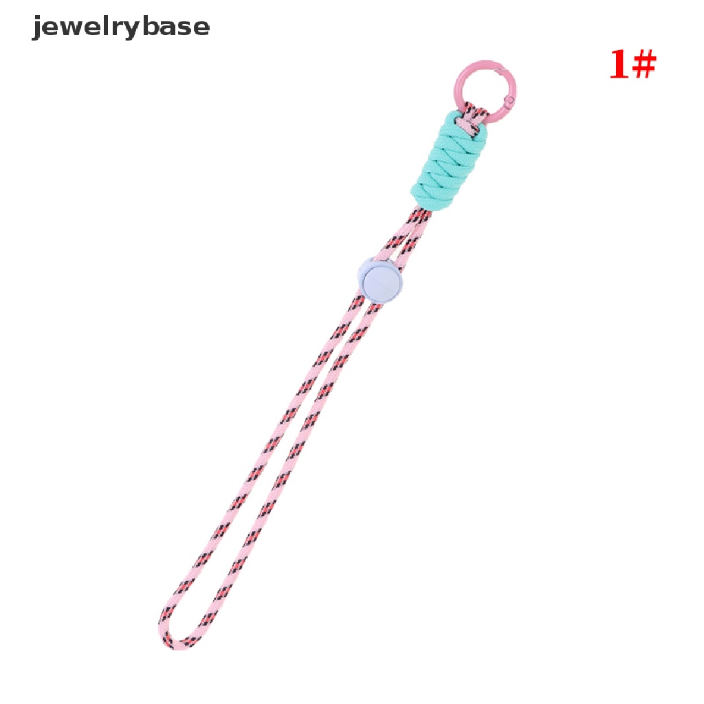 (jewelrybase) Tali Lanyard Motif Kepang Fluorescent Untuk Gantungan Kunci / Handphone