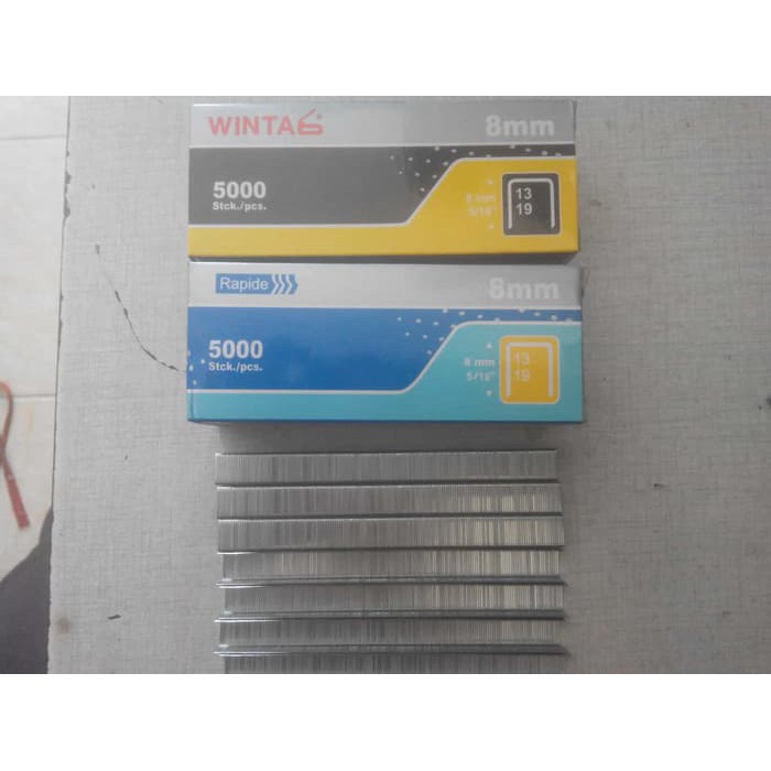 

isi stapler 13/8 / isi staples rapid 8 mm / isi wintag jok -sofa kursi