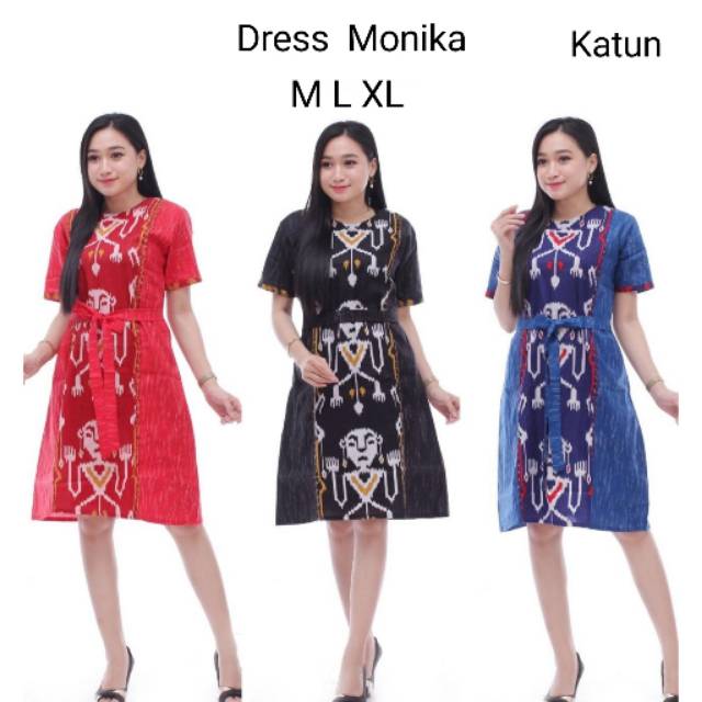 Dress monika batik modern