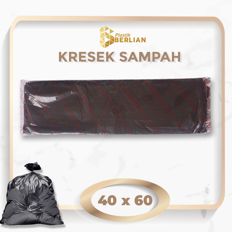 Plastik sampah 40 x 60 Tulip Kantong Kresek sampah ekonomis - Hitam