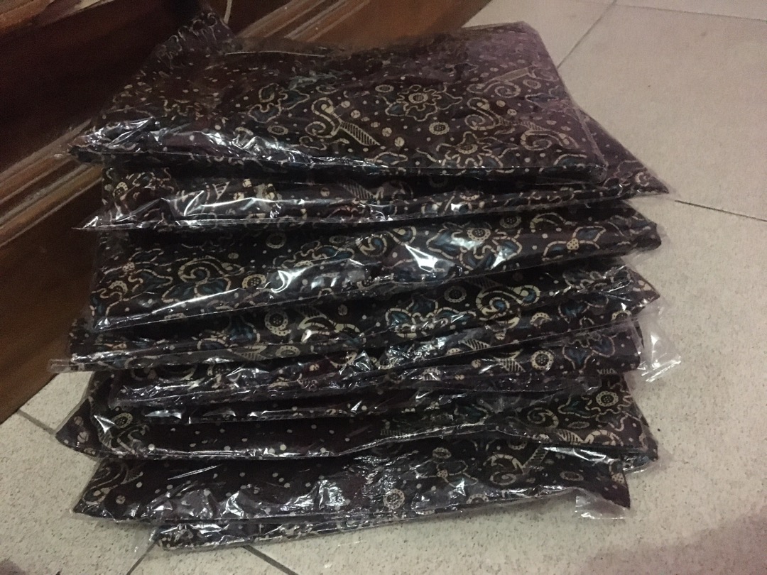 Kemeja Batik Pendek Hem Sogan Halus Original Seno Sakti Kobis Megamendung Gunungan Kipas