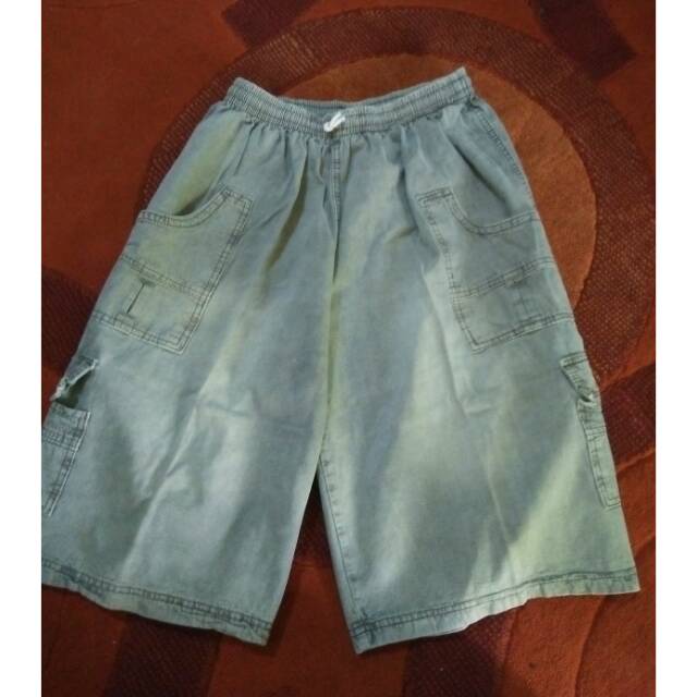 Celana pendek kulot jumbo pria preloved