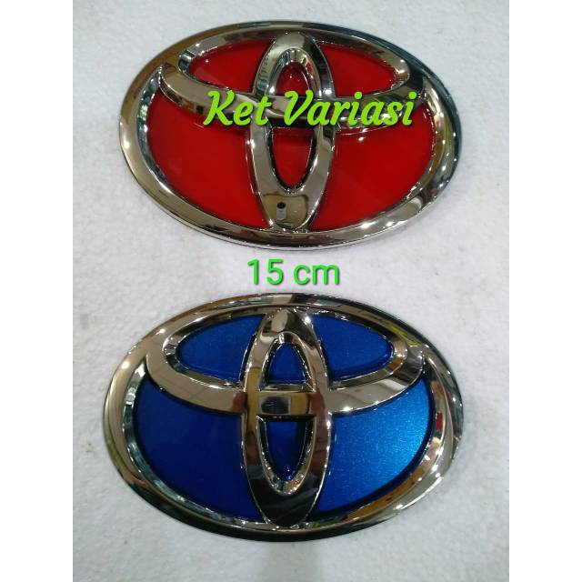 Emblem logo Toyota lebar 15 cm