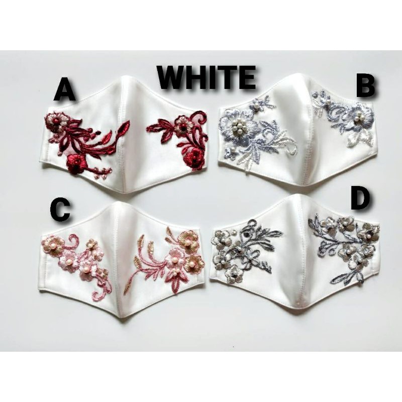 MASKER KAIN UNIK masker bagus masker cantik masker hijab masker bordir payet masker murah