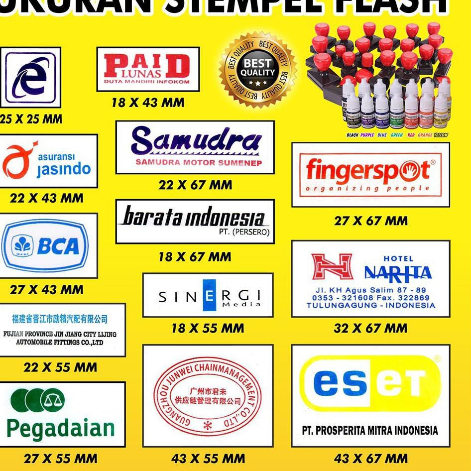 

TR631 Stempel Flash Logo,Nama,Lunas,custom Free Desain ♛ 53