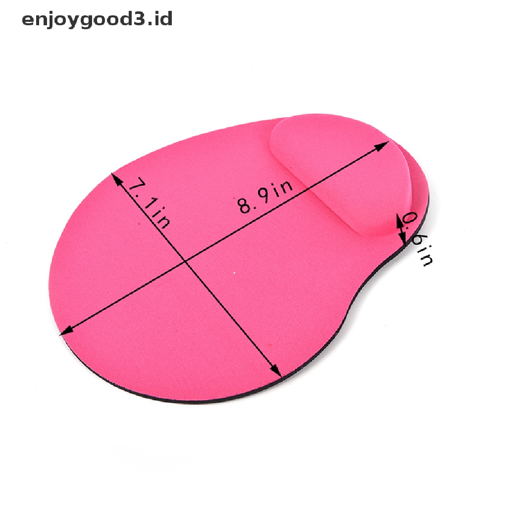 (Dd) Mouse Pad Bahan Karet Anti Slip Dengan Bantalan Pergelangan Tangan Untuk Komputer Pc / Laptop