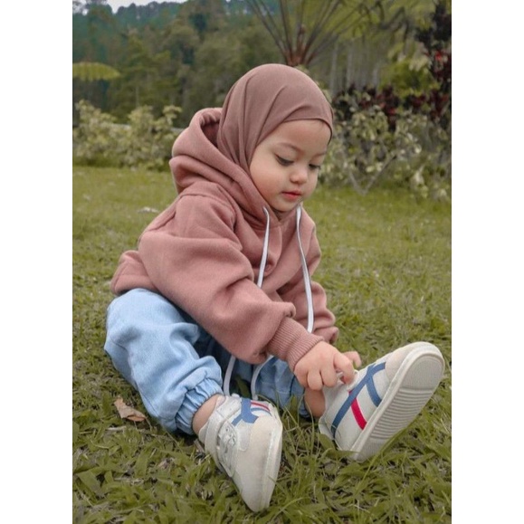 Hoodie Polos Anak Sweater Polos Anak Usia 1-10 Tahun | Hoodie Anak Polos Unisex Perempuan &amp; Laki Laki Bahan Adem dan Tebal