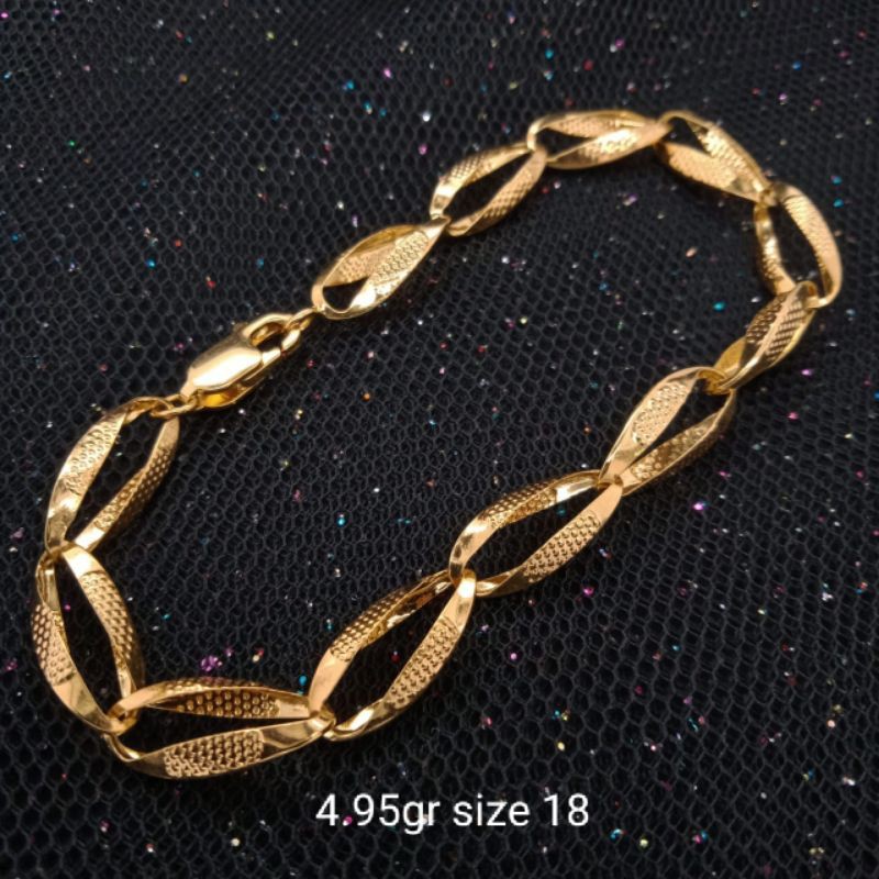 Gelang Emas 17 K - 4.95gr Kadar 750 - 2301