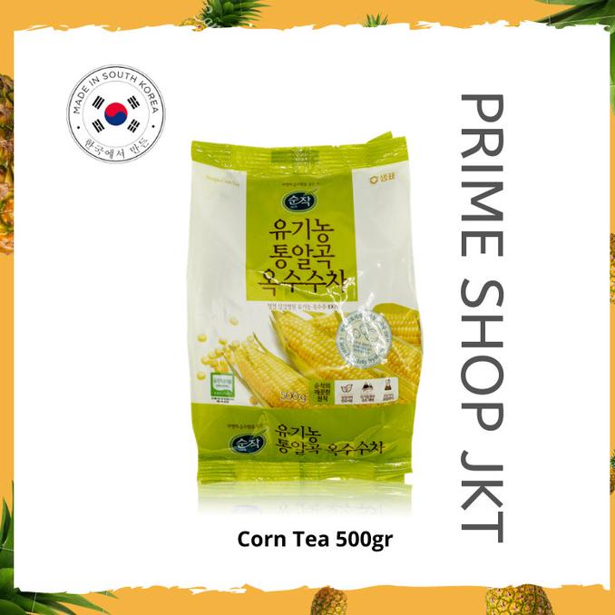 

(BISA COD) Pure Korean Roasted Corn Tea Minuman Teh Biji Jagung Khas Korea 500 gr OBRAL Kode 112