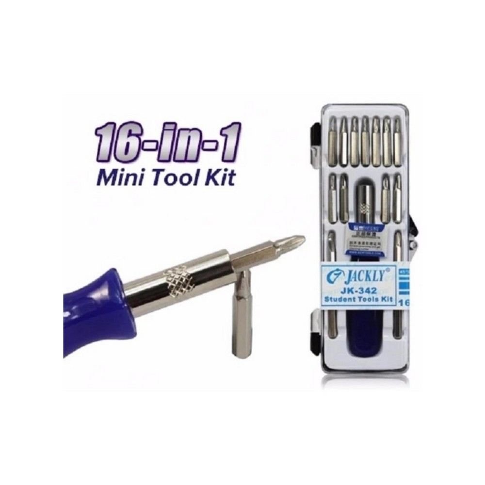 Obeng mini toolkit 16 in 1 - Xin Roi XR-16 Pcs