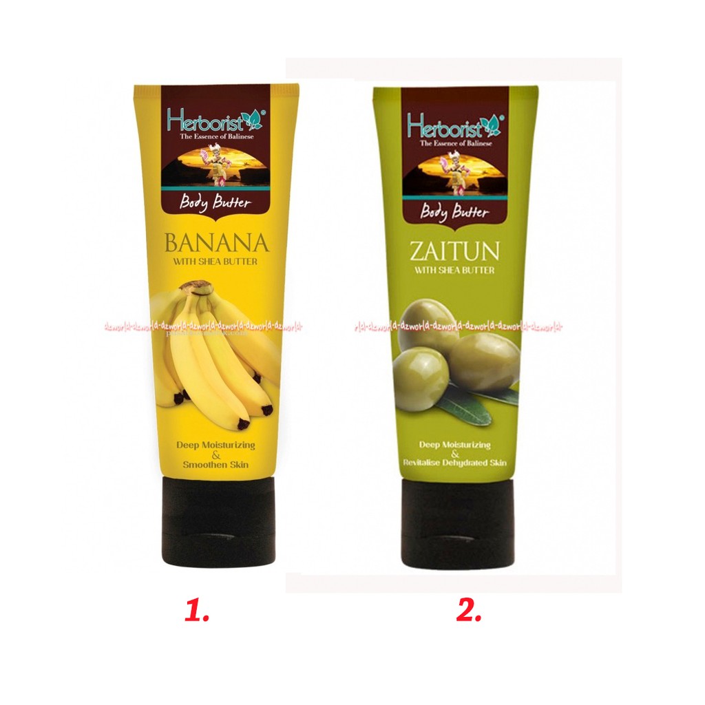 Herborist Body Butter Banana Zaitun Deep Moisturizing 80gr Herboris