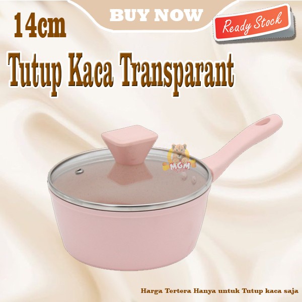 Tutup Kaca transparant 14CM cocok untuk semua panci diameter 14