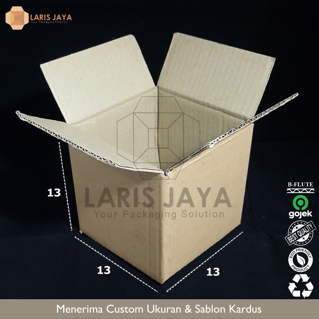 

Kotak Kardus Baru / Box Packing Polos 13 x 13 x 13 cm ( Kardus 13 x 13 x 13 cm )