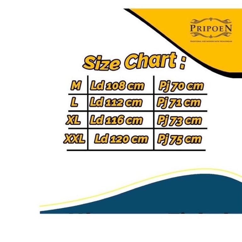 Jpk31au22e ‑ Kemeja batik lengan panjang size m l xl xxl xxxl