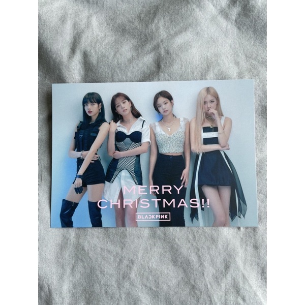 Blackpink Blink Japan Christmas Postcard Jennie Rose Jisoo Lisa Pc Photocard Shopee Indonesia