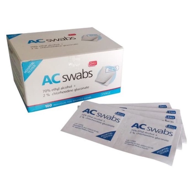 Jual Ac Swab One Swabs Swabs Alcohol Tissue Alkohol Tissue Destinfektan Shopee Indonesia