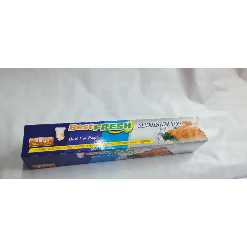 Aluminium foil roll merk BEST FRESH, lebar 30 cm panjang 7,6 meter