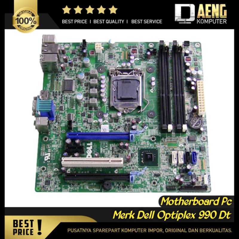 Motherboard Mainboard Mobo ddr3 Intel Pc Dell Optiplex 990 DT Socket 1155 Original Murah