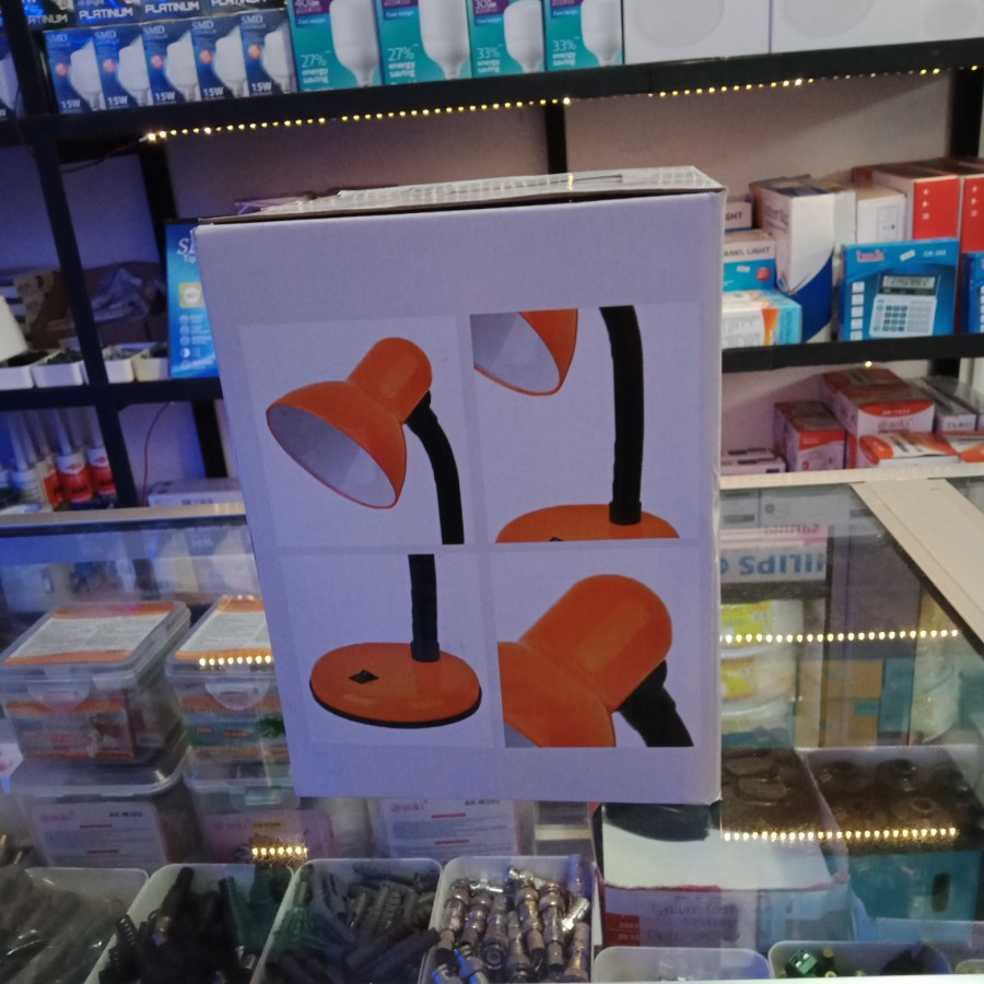Lampu Belajar Flexible Desk Lamp 2030-250VHolder Lampu Meja Lampu Baca
