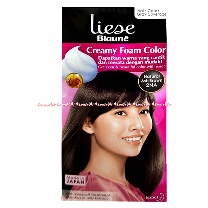 Liese Blaune Creamy Foam Color 2NA Natural Ash Brown 3R Rose Brown 4 Brown Pewarna Cat  warna Coklat Rambut Made In japan Liesse