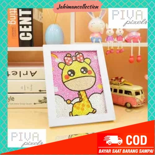 

✨ BISA COD ✨ Kerajinan Tangan Anak Diamond Painting TERMASUK FRAME Keterampilan - Tanpa Bingkai