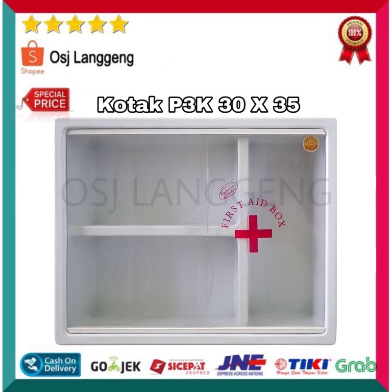 Kotak Obat P3K Dinding / First Aid Box Merk Maspion 30 x 35 cm