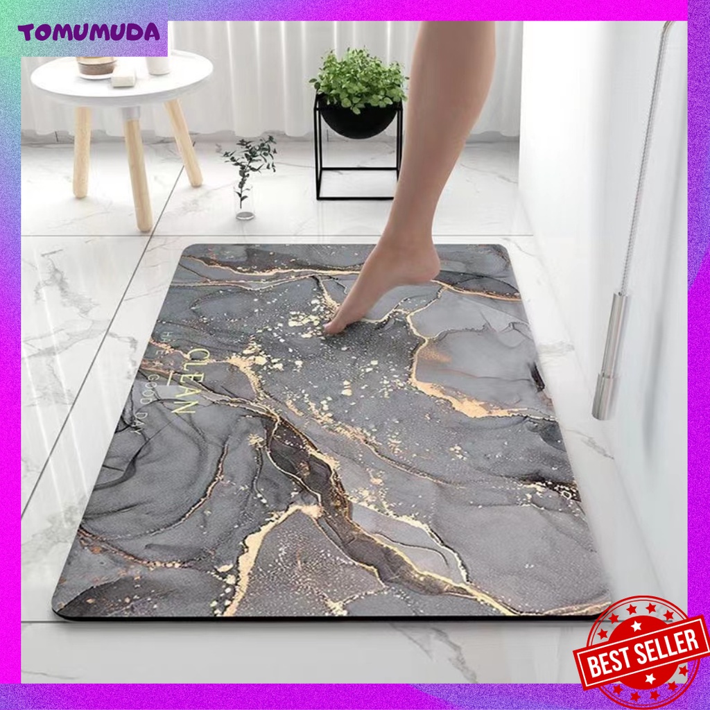 TOKOMUDA COD Keset kamar mandi Karet 40x60 Keset Diatomite Anti Slip lwk06