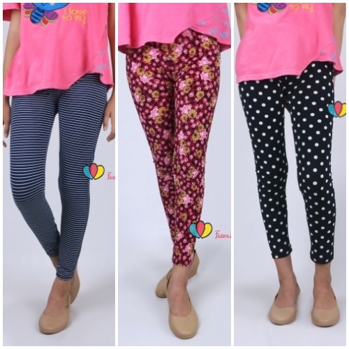 Legging Carlissa uk 5-7 Tahun / Celana Panjang Fashion Kids Bunga Legging Anak Perempuan Murah Adem