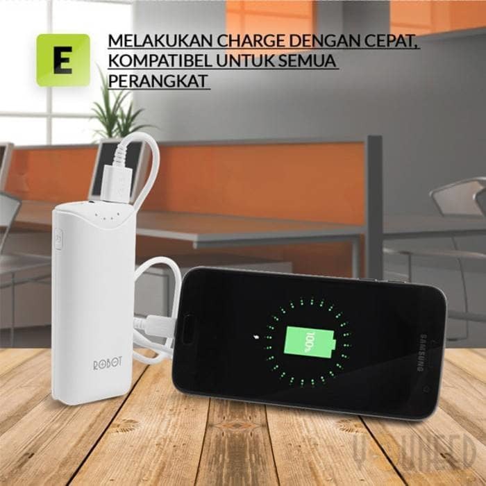 Jual Power Bank Robot Rt5700 5200 Mah / Powerbank Rt 5700