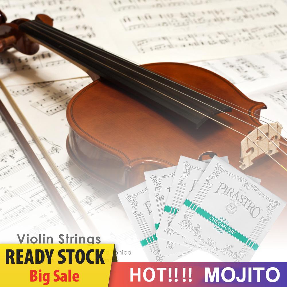 MOJITO 4pcs/set Chrome Steel Pirastro Tonica Violin Strings  4/4 Violin Accessory