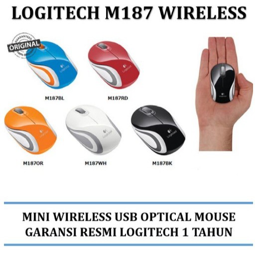 Logitech M187 Mini Wireless Mouse