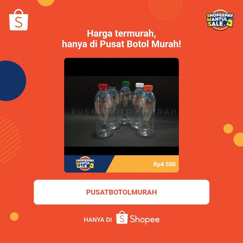 Botol kale 1 Liter / Botol Plastik 1 liter / botol murah